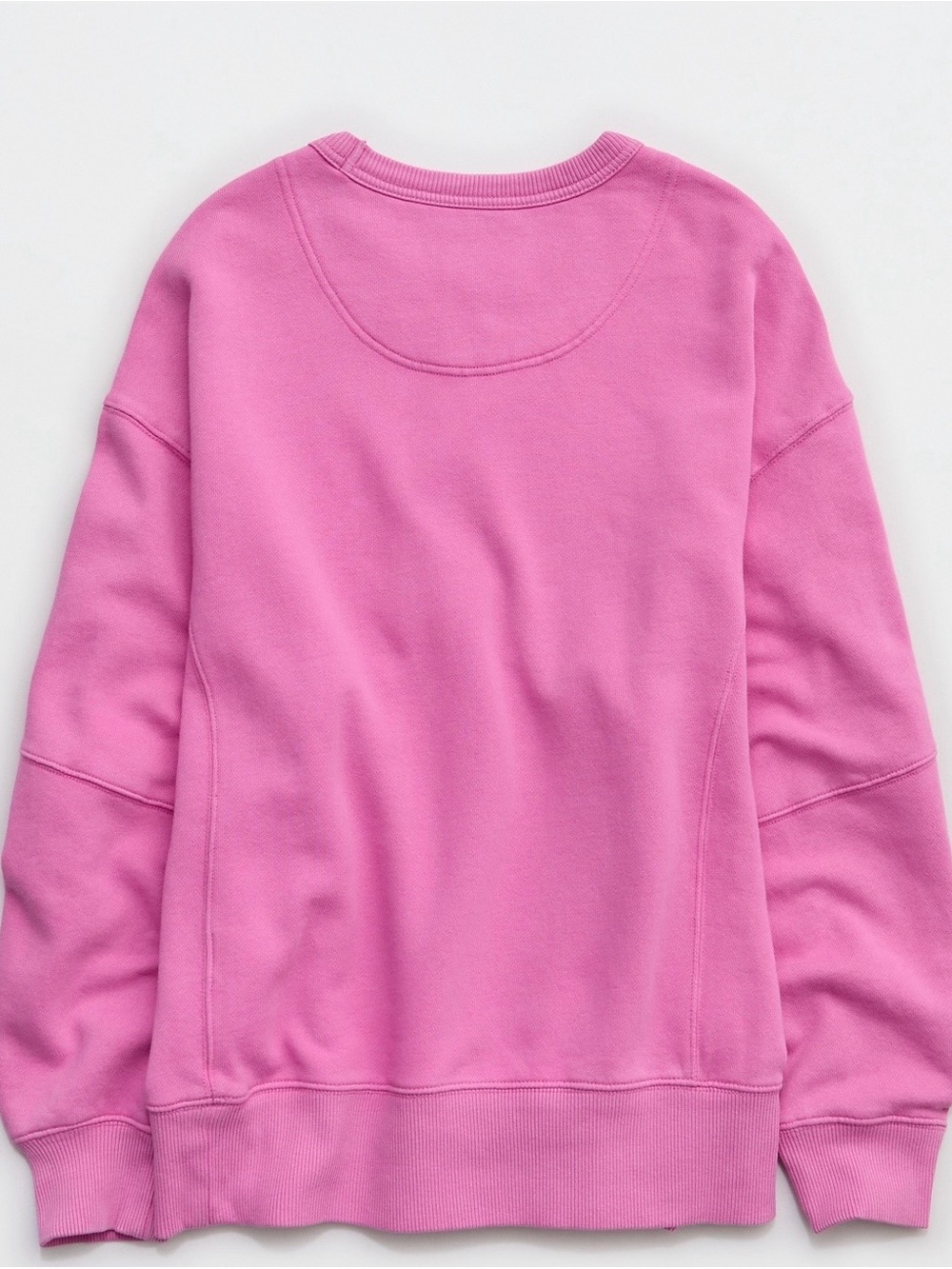 aerie GO-TO sweatshirt in Hot Fuchsia BIN#17 - Picture 4 of 5